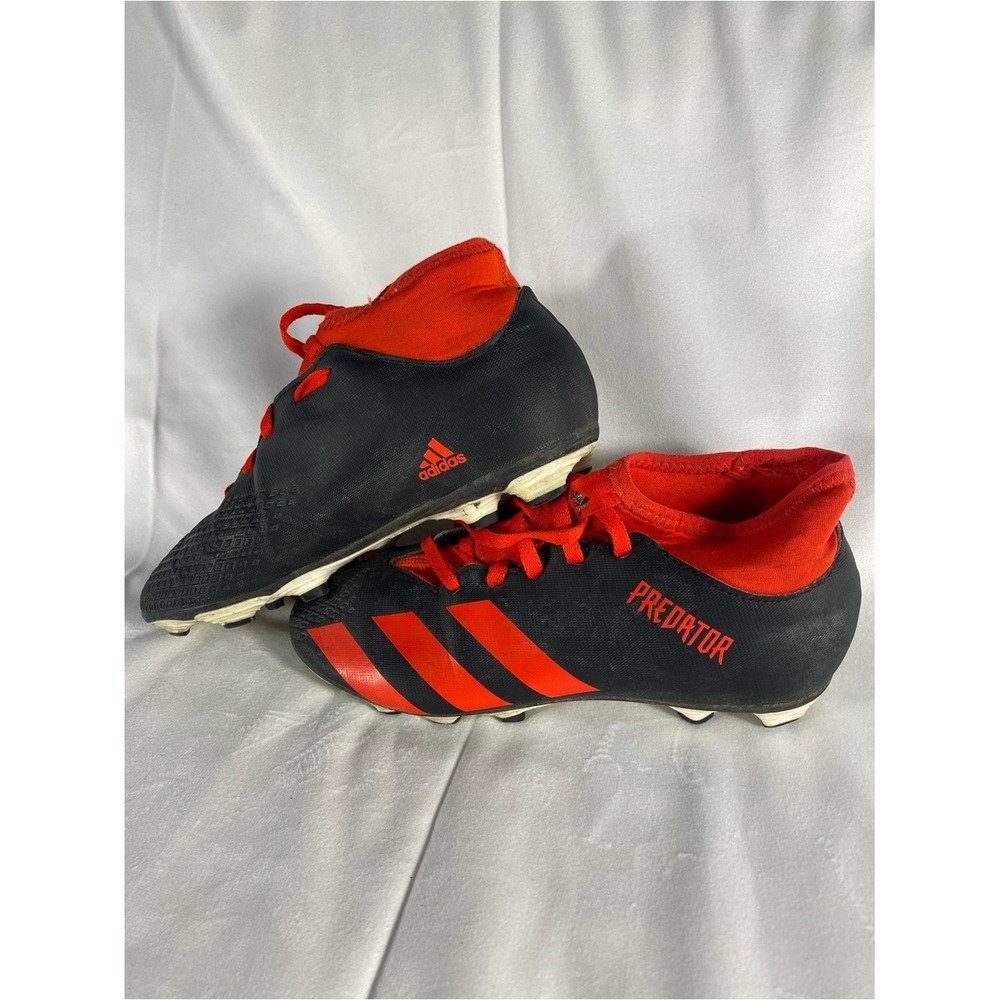 Adidas Predator 20.4 S FXG Youth Soccer Cleats Black Red Size 3 youth